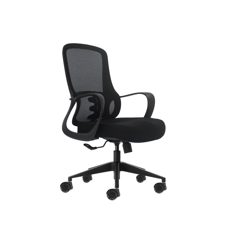 Chaise de bureau ergonomique Oqonos Cherg 006 avec dossier en maille respirante, vérin à gaz classe 4, soutien lombaire