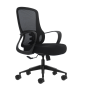 Chaise de bureau ergonomique Oqonos Cherg 006 avec dossier en maille respirante, vérin à gaz classe 4, soutien lombaire