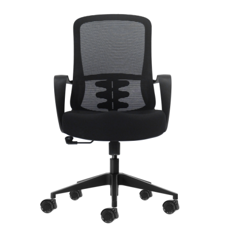 Chaise de bureau ergonomique Oqonos Cherg 006 avec dossier en maille respirante, vérin à gaz classe 4, soutien lombaire