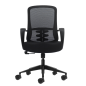 Chaise de bureau ergonomique Oqonos Cherg 006 avec dossier en maille respirante, vérin à gaz classe 4, soutien lombaire