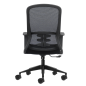 Chaise de bureau ergonomique Oqonos Cherg 006 avec dossier en maille respirante, vérin à gaz classe 4, soutien lombaire