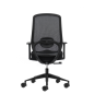 Chaise de bureau ergonomique Oqonos Cherg 001 avec soutien lombaire réglable en hauteur et en profondeur, dossier en maille