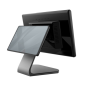 Terminal de point de vente (POS) avec écran capacitif de 15,6 pouces + visionneuse de 10,1 pouces, processeur Intel Celeron