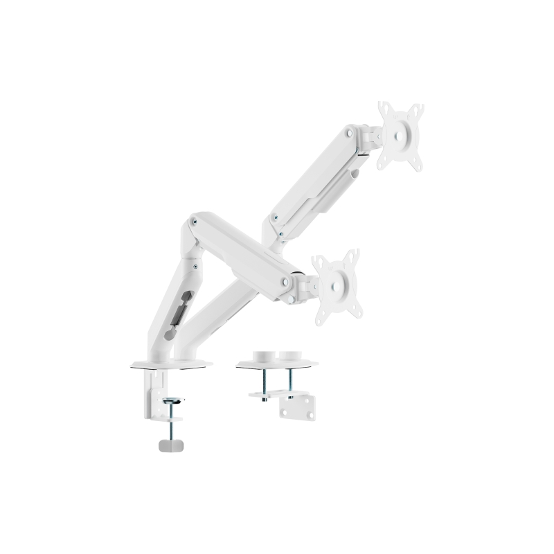Support de bureau Aisens Eco avec 2 bras articulés pour écrans de 17 à 32 pouces - Supporte jusqu'à 9 kg - Gestion des câbles