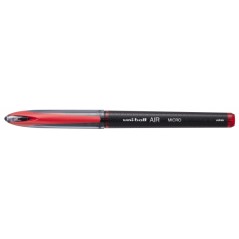 Roller noir capuchon rouge Uniball