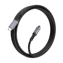 Câble USB-C mâle Aisens - Puissance maximale : 240 W - Longueur : 2 m - Vitesse de transfert : jusqu’à 40 Gbit/s - Résolution :