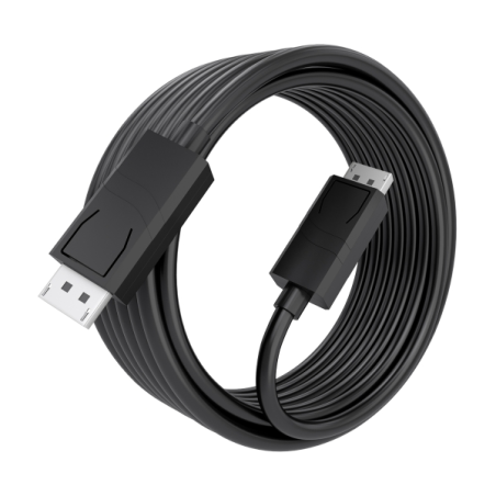 Câble Aisens DisplayPort 1.4 mâle - 8K à 60 Hz - Longueur : 5 m - Technologie MST - Conducteur CCS - Noir