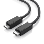 Câble Aisens DisplayPort 1.4 mâle - 8K à 60 Hz - Longueur : 4 m - Technologie MST - Conducteur CCS - Noir