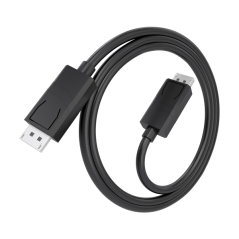 Câble Aisens DisplayPort 1.4 mâle - 8K à 60 Hz - Longueur 1,5 m - Technologie MST - Conducteur CCS - Noir