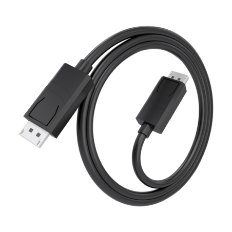 Câble Aisens DisplayPort 1.4 mâle - 8K à 60 Hz - Longueur 1,5 m - Technologie MST - Conducteur CCS - Noir