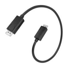 Câble Aisens DisplayPort 1.4 mâle - 8K à 60 Hz - Longueur 0,6 m - Technologie MST - Conducteur CCS - Noir