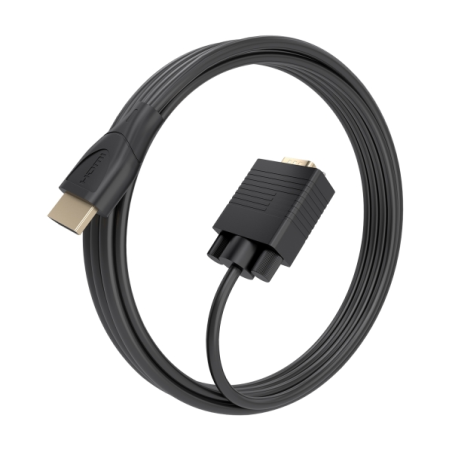 Câble convertisseur Aisens HDMI vers SVGA - Longueur : 2 m - Connecteur HDMI mâle - Connecteur HDB15 mâle - Résolutions jusqu'à