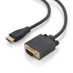 Câble convertisseur Aisens HDMI vers SVGA - Longueur : 1,5 m - Connecteur HDMI mâle - Connecteur HDB15 mâle - Résolutions