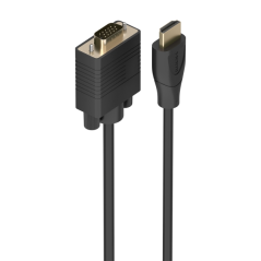 Câble convertisseur Aisens HDMI vers SVGA - Longueur : 1 m - Connecteur HDMI mâle - Connecteur HDB15 mâle - Résolutions jusqu'à
