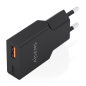 Chargeur mural Aisens - 30 W - GaN - 1 port USB-C - 1 port USB-A - Power Delivery 3.0 - Ultra-fin - Protections multiples - Noir