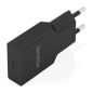 Chargeur mural Aisens - 30 W - GaN - 1 port USB-C - Power Delivery 3.0 - Ultra-fin - Protections multiples - Noir