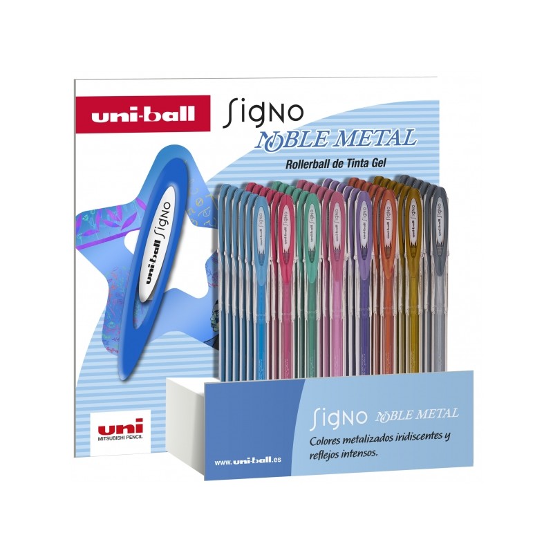 Roller gel Uni-ball Signo Noble Metal 0,8 mm lot de 48 Roller gel Uni-ball Signo Noble Metal 0,8 mm lot de 48