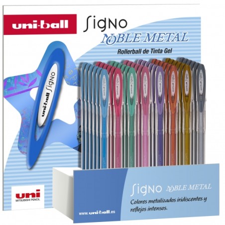 Stylos gel métallisés Uni-ball
