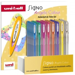 Boîte stylos gel pastel Uni-ball