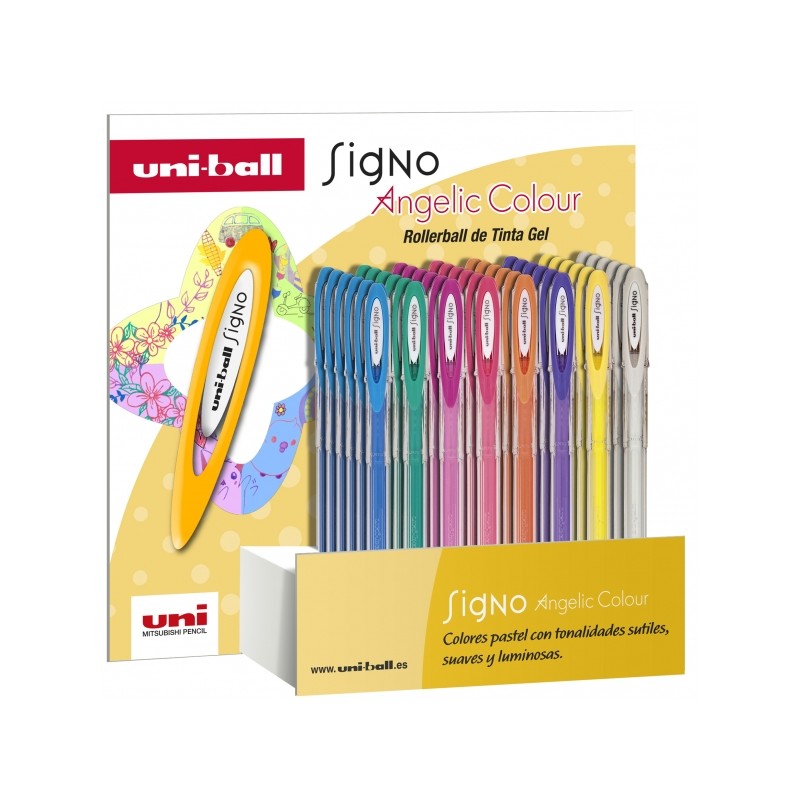 Stylos gel Uni-ball Signo Angelic 0,7 mm lot de 48