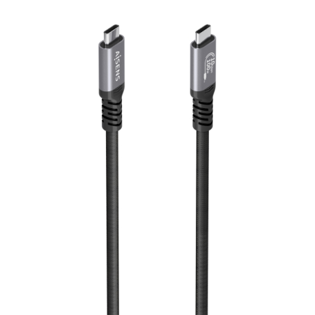 Câble USB-C mâle Aisens - Puissance maximale : 100 W - Longueur : 4 m - Vitesse de transfert : jusqu’à 10 Gbit/s - Résolution :
