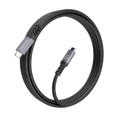 Câble USB-C mâle Aisens - Puissance maximale : 100 W - Longueur : 4 m - Vitesse de transfert : jusqu’à 10 Gbit/s - Résolution :