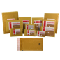 LOT de 5 Sac kraft matelassé Bismark n° 19 300 x 445 mm - Revêtement intérieur avec bulles d'air - Fermeture autocollante