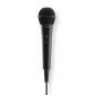 Microphone dynamique Hama Party - Câble de 2,5 m - 100 Hz - Prise jack 3,5 mm - Cardioïde - 600 ohms - Noir