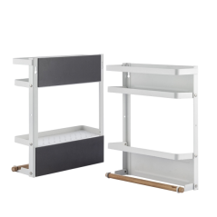 Étagère de rangement magnétique MagoRac d'Innovagoods en métal et bois - Étagères pliables - Capacité de 5 kg - Crochets inclus
