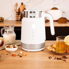 Bouilloire électrique Cecotec ThermoSense 600 Touch blanche - 2200 W - Capacité 1,7 L - Commandes tactiles - Température