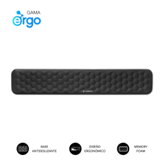 Repose-poignet pour clavier Subblim Ergo Airpad - Mousse à mémoire de forme 65D - Tissu AirMesh respirant - Base antidérapante