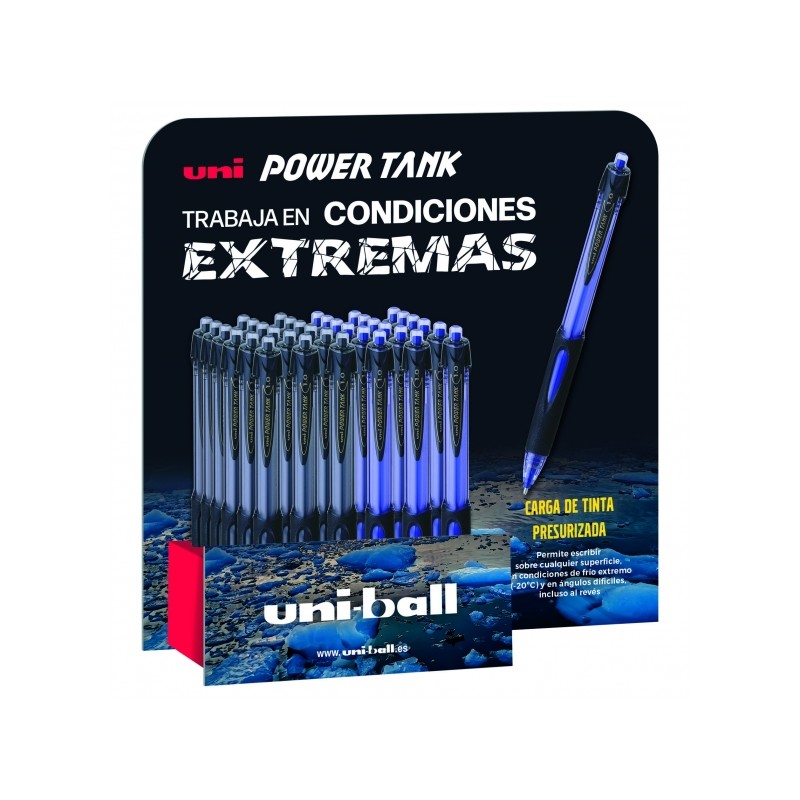 Stylo bille Uni-ball Power Tank 1mm lot de 36 présentoir Stylo bille Uni-ball Power Tank 1mm lot de 36 présentoir