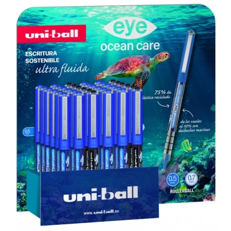Stylos bleus Uni-ball Ocean Care