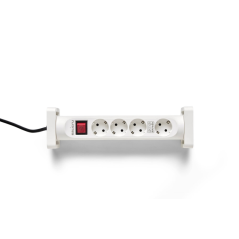 Multiprise Salicru SPS SAFE 4S, protections électriques actives de dernière génération - 4 prises Schuko - Blanche