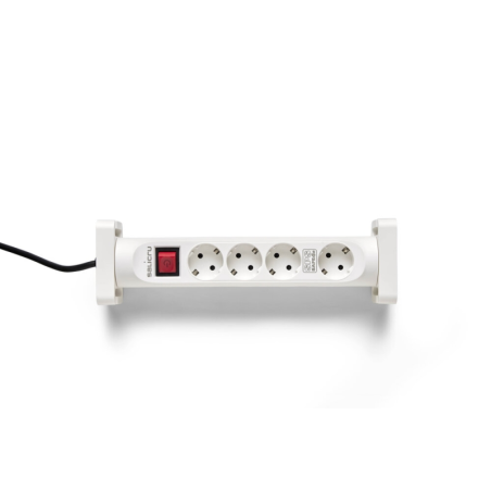 Multiprise Salicru SPS SAFE 4S, protections électriques actives de dernière génération - 4 prises Schuko - Blanche