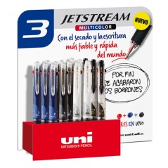 Présentoir stylos Jetstream multicolores