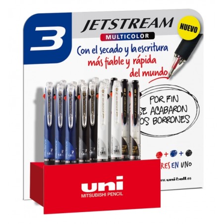 Présentoir stylos Jetstream multicolores