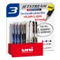 Stylo bille Uni-ball JetStream 1 mm encre résistante x15