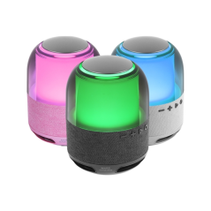Enceinte Bluetooth Mars Gaming MS-FLOW 15 W - Éclairage RGB 360° - Batterie 2000 mAh - Compacte - Portée jusqu'à 10 m - Noire