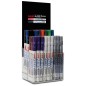 LOT de 54 Uni-ball PX-21/54P Présentoir de 54 marqueurs peinture - Pointe ogive acrylique 0,8-1,2 mm - Trait fin - Corps en