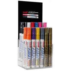 ✅ LOT de 30 Uni-ball PX-20/30P Présentoir de 30 marqueurs peinture - Pointe ogive en acrylique 2,2-2,8 mm - Per en stock