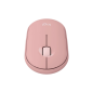 Souris sans fil USB Logitech Pebble Mouse 2 M350s 1000 dpi - Multi-appareils - Utilisation ambidextre - Couleur rose