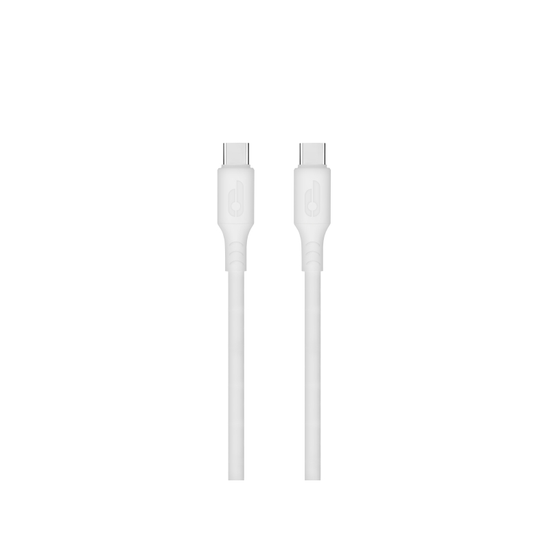 Câble USB-C mâle vers USB-C mâle en silicone Blackbyte - Jusqu'à 100 W - 1 mètre - 480 Mbit/s - Compatible avec la charge