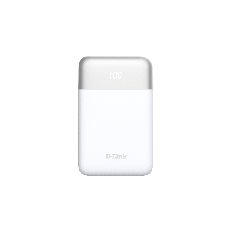 Batterie externe D-Link DPP-101 10 000 mAh - 18 W PD 3.0 - QC 3.0 - Blanche