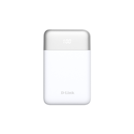Batterie externe D-Link DPP-101 10 000 mAh - 18 W PD 3.0 - QC 3.0 - Blanche