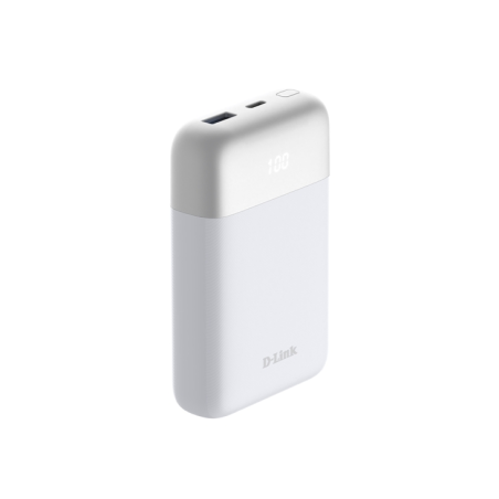 Batterie externe D-Link DPP-101 10 000 mAh - 18 W PD 3.0 - QC 3.0 - Blanche