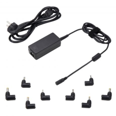 Chargeur universel pour ordinateur portable Ewent 45 W - 8 prises interchangeables - Automatique - Gestion intelligente de