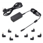 Chargeur universel pour ordinateur portable Ewent 45 W - 8 prises interchangeables - Automatique - Gestion intelligente de