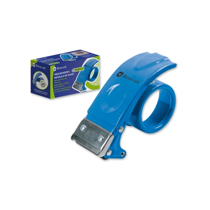 Soudeuse métallique portative Bismark pour rouleaux jusqu'à 50 mm de large - Lame en acier - Bleu