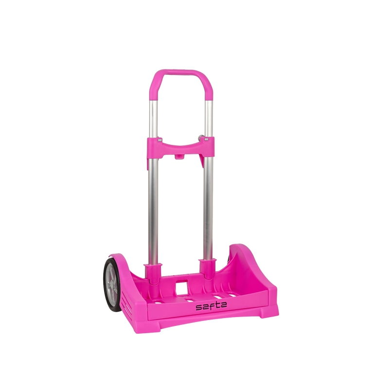 Chariot à dos Safta Evolution - Fixation universelle - Roues anti-vibrations de 14 cm - Aluminium/PP - 40 x 85 x 28 cm